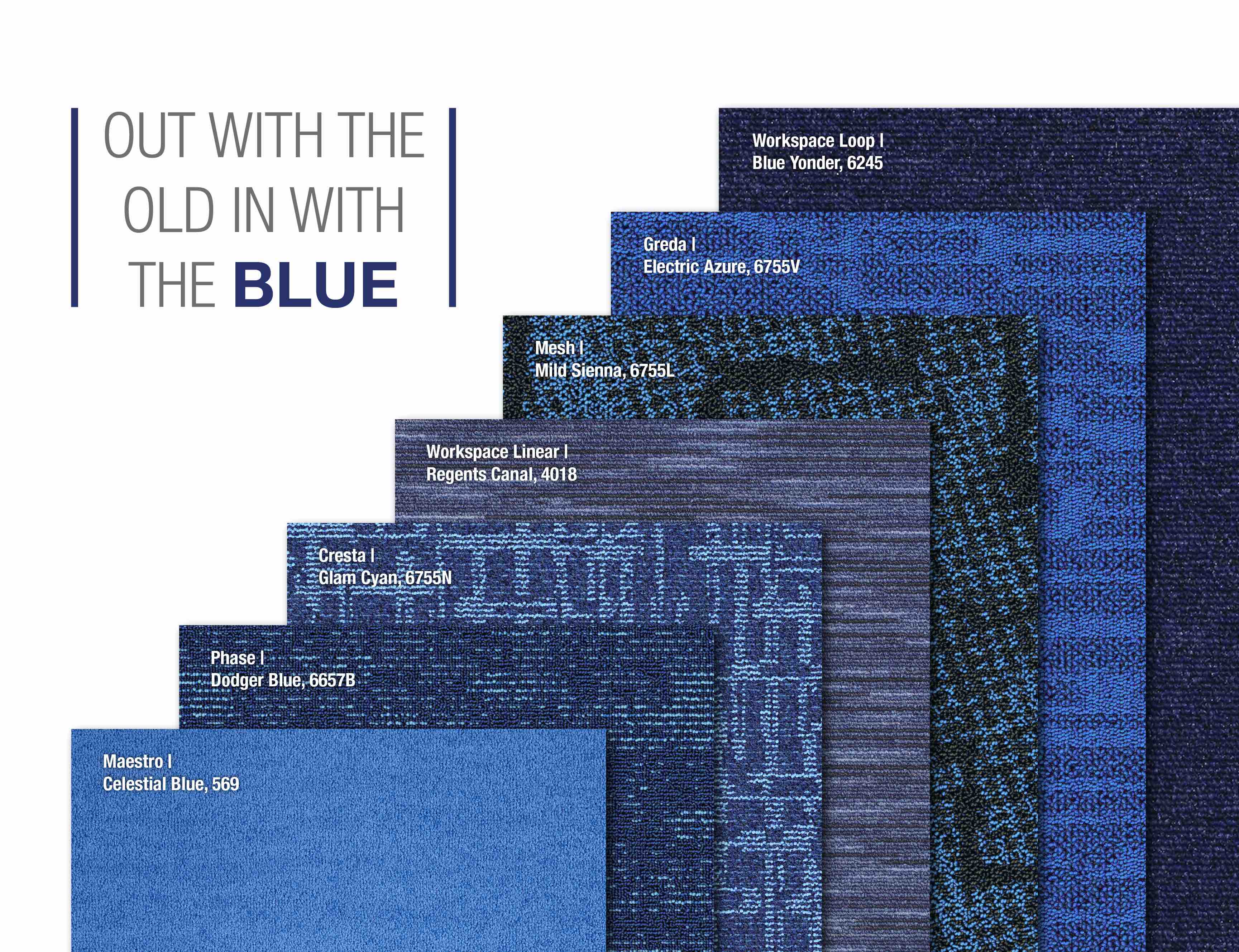 Blue Design Carpet Tiles | Paragon Carpet Tiles | Commercial Carpet Tiles
